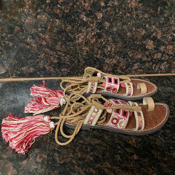 Sam Edelman Gretchen Gladiator Sandals made in India 7.5 - Picture 4 of 8